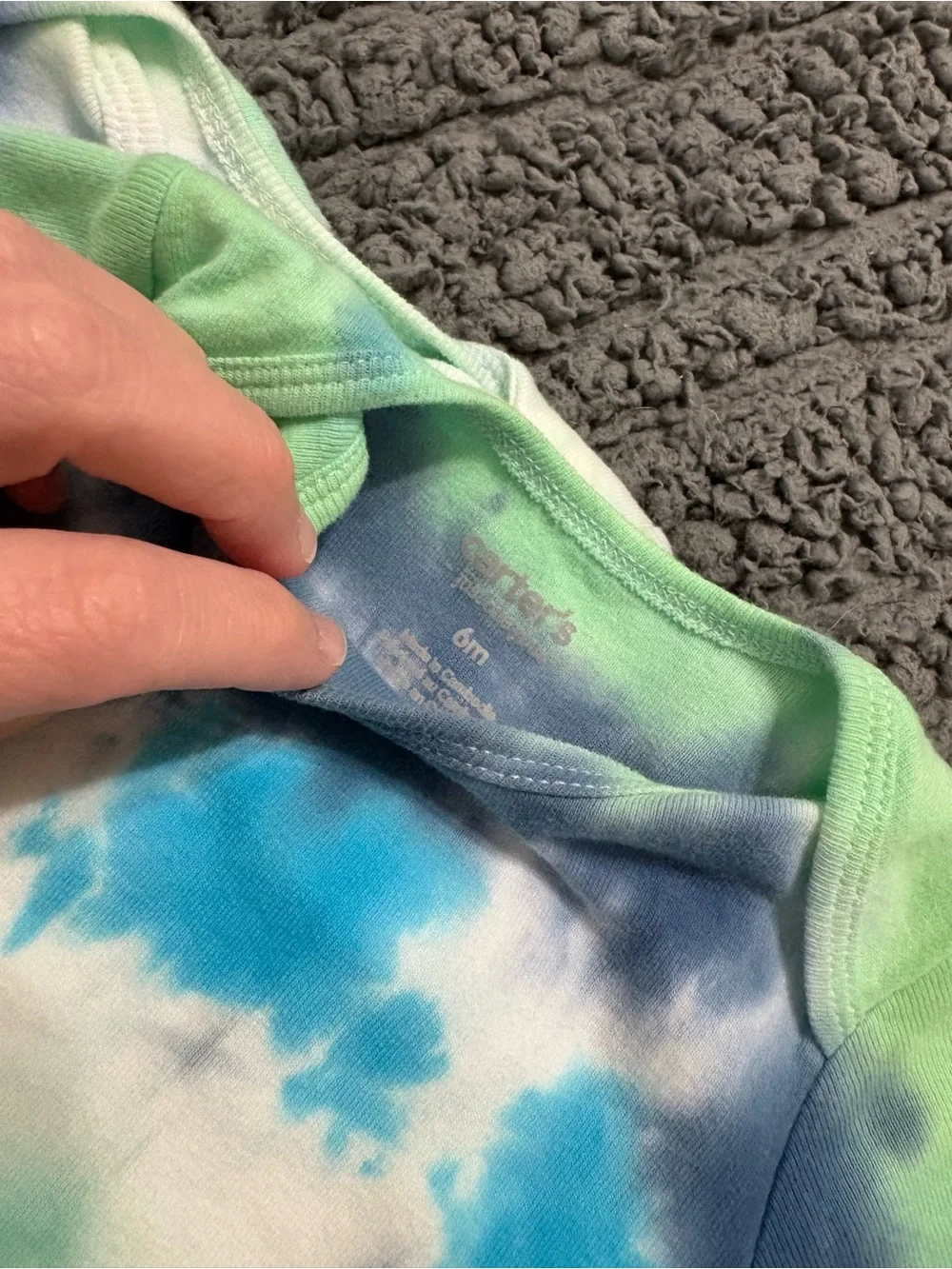 CARTER’S | Unique Tie-Dye Short Sleeve Baby One-Piece